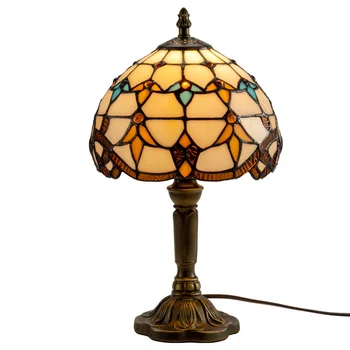Lampa Stil Mediteranean Epocă de Creativitate Sticlă Colorată Cafe-Bar lampă de Noptieră Acasă Decorative Lumina de Noapte