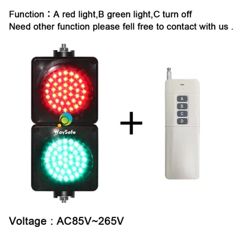 Design nou Control de la Distanță locuri de Parcare Mici LED-uri de Semnalizare a Traficului 100mm Verde Roșu Depozit semafoare