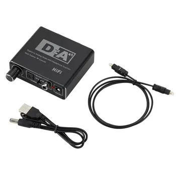32-192KHz Hifi DAC Amp Digital La Analogic Convertor Audio RCA Jack de 3,5 mm pentru Căști Amplificator Toslink Optic Coaxial de Ieșire a DAC