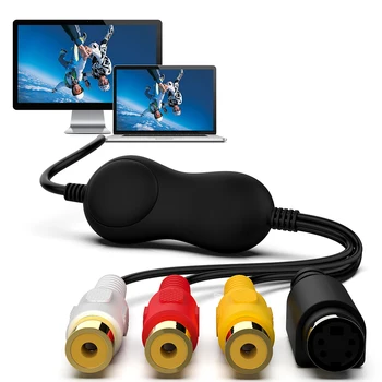 USB 2.0, HD Video Capture Card pentru TV, DVD, VHS DVR Analogic Recorder Video Grabber Adaptor Audio Digitale Converti pentru Windows, Mac