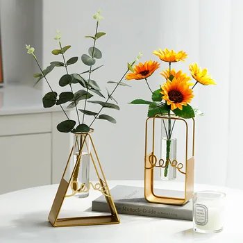 creative minimalist hidroponice vaza ornamente on-line celebritate ins vânt living flori artificiale vaze decoratiuni de masă