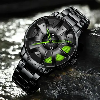 Roata noua Forma de Design de Moda Sport Mens Watchs din Oțel Inoxidabil Cuarț în aer liber, Ceas Brand pentru Bărbați Relogio Masculino Reloj