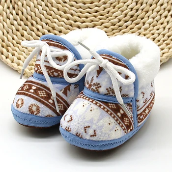 Iarna Dulce Copil Copii Fete Printesa Cizme Calde Prima Pietoni Moale Infant Toddler Încălțăminte Pentru Copii Pantofi
