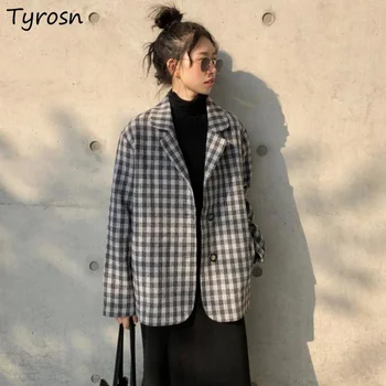 Sacouri Femei Maneca Lunga Îmbrăcăminte Vrac Licitație Toate-meci de Primăvară Harajuku Vintage Chic coreeană de Moda de zi cu Zi Streetwear Simplu