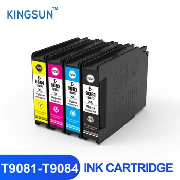 T9081 T9082 T9083 T9084 Compatibil Cartuș de Cerneală cu cerneală pigment pentru Epson WorkForce Pro WF-6090DW 6590DWF Printer