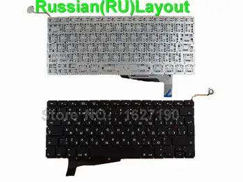 RU/rusă Tastatura Laptop pentru APPLE Macbook Pro A1286 NEGRU Pentru anul 2008, Pentru Backlit Noi Notebook-uri de Înlocuire Tastaturi