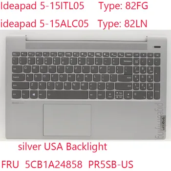 Ideapad 5-15 Tastatura 5CB1A24858 PR5SB-NE Pentru Ideapad 5-15ITL05 Laptop 82FG ideapad 5-15ALC05 82LN Laptop statele UNITE ale americii Argint Iluminare din spate