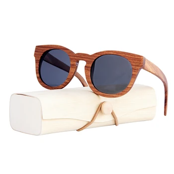 Rama din lemn de Epocă Polarizat ochelari de soare femei bărbați oval culoare Profundă ochelari de soare pe Plajă Anti-UV de înaltă calitate ochelari de vedere