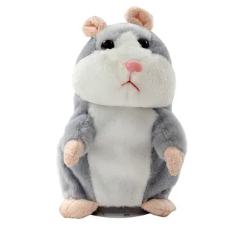 Electronice Talking Hamster Jucării De Pluș Mai Devreme Jucărie De Învățământ Cadou De Crăciun Vorbind De Sunet Umplute Electric Animale De Companie