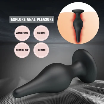 Anal Plug Jucarii Sexuale Pentru Adulti Unisex Buttplugs Cu O Puternică Aspirație Bază Homosexuali Silicon Prostata Masaj Erotic Sex Shop