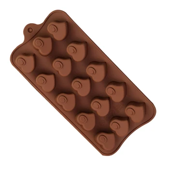 Noul Mini Forma de Inima Silicon Mucegai Ciocolata DIY Rezistent la Temperaturi Ridicate Non-stick de Mucegai Ușor De Desprindere Fondant Matrite