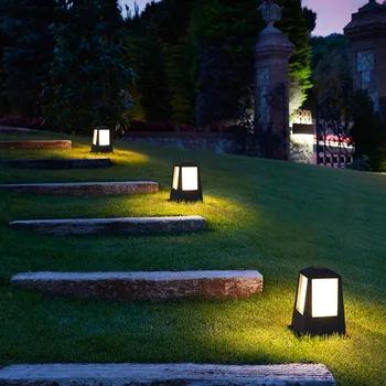 În aer liber, Curte Peisaj E27 cu LED-uri Impermeabil Stâlp de Lumină Gazon Calea Lampa de Gradina la punct fix Lumini Vila Curte Corpuri