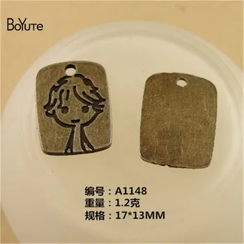 BoYuTe (100 Piese/lot) 17*13MM Aliaj de Zinc Farmece Bronz Antic Placat cu Pandantiv din Metal de Bricolaj Bijuterii Accesorii