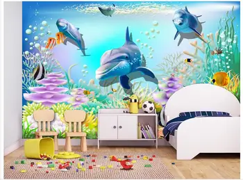 Personalizate 3d wallpaper 3d picturi murale tapet pentru pereți 3 d Hd moda ocean camera copiilor fundal de perete tablouri decor