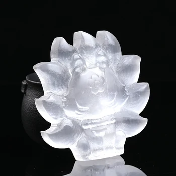1 BUC Nouă coadă-de-Vulpe Selenit Figurina Alb Natural Selenit Prime Cristale Face Decor Acasă Meserii Vindecare Ornamente de Cristal Cadouri