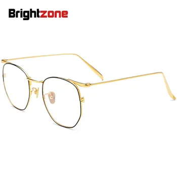 Brightzone 2019 Moda Ochi Miop Marci Cadru Bărbați Femei Titan Pur Optice Doamnelor Ochelari Baza De Prescriptie Medicala Pentru Ochelari Jante