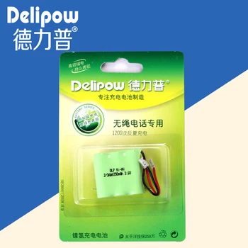Delipow 3.6 V baterie telefon fără fir 2/3AAA350 Ma baterie cantități mari pot fi personalizate baterie Reîncărcabilă Li-ion cu Celule