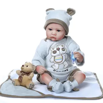 40cm Realiste Păpuși Reborn Soft de Simulare Silicon Piele Realist Copil Nou-născut Păpuși Cadouri Pentru Baieti, Fete Varsta 3+