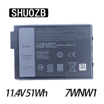 SHUOZB 11.4 V 51Wh 7WNW1 Baterie Laptop Pentru Dell Latitude 7424 5424 5420 Rugged Extreme Serie de Notebook-uri P85G P86G DMF8C 0DMF8C