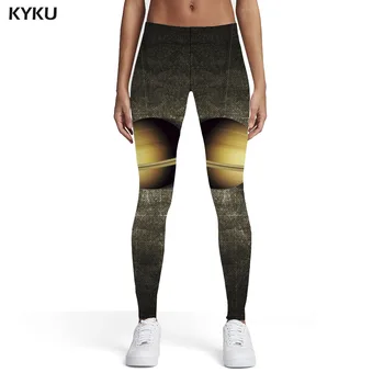 KYKU Galaxy Jambiere Femei Spațiu Imprimate pantaloni Univers 3d de Imprimare Femei Jambiere Pantaloni Jeggings Moda Funky Creion