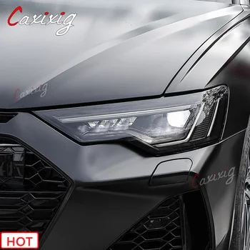 Pentru Audi A6 2019-2021 2 BUC Masina TPU Faruri Folie de Protectie Afumat Negru/Transparent Restaurare de Protecție Autocolant Accesorii