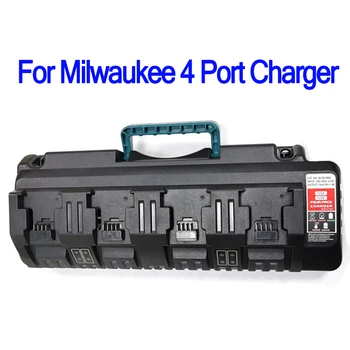 110-240V Baterie Li-ion Încărcător pentru Milwaukee M18 48-11-1815 48-11-1828 48-11-2401 48-11-2402 4-Port 3ACharger transport gratuit