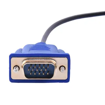 1,8 M compatibil HDMI Cablu Aur la mascul La Mascul VGA 15Pin Adaptor Convertor HD 1080P Splitter Switch Pentru PC Monitor HDTV 5FT Cablu