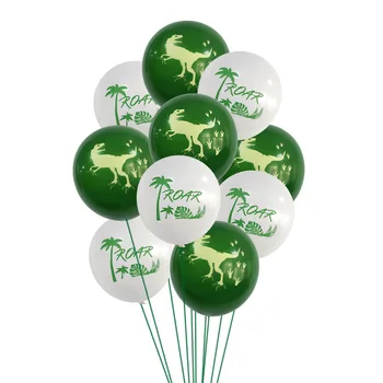 10Pcs de 12 țoli Verde Baloane Latex Dinozaur Imprimare Petrecerea de Ziua Animale din Baloane Baloane pentru Petrecere de Aniversare pentru Copii Decoratiuni