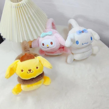 Sanrio Cald antifoane Păpuși de Pluș Kuromi Cinnamoroll Melodie Pom Purin Anime Kawaii Jucarii Cadouri de Fata pentru Prietenii Copiilor