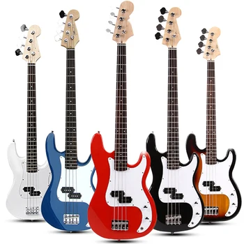 Profesionale 4 String Electrice, Chitara Bas Fabrica Prețul Cu Ridicata Electrial Bass Pentru Incepatori Sunburst Elextric Chitara Bas