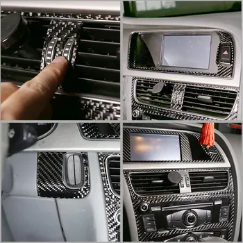 Pentru Audi A4l/A5 2009-2016 Masina Modificări Interioare Decoratiuni Real Fibra De Carbon (Moale) Accesorii Auto (Stânga Titan)