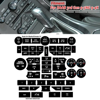 Control de Reparare Inlocuire Interior Autocolant Pentru SAAB Gen 3 9-5NG 9-4X Butonul Autocolant Kit de Reparare
