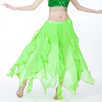 2019 Noi Femei Belly Dance Costum fusta lunga lady Dans purta frunze de Lotus fusta bellydance Haine de Performanță
