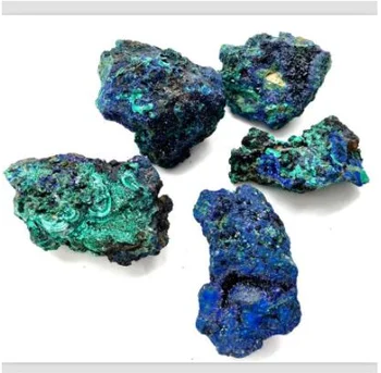 Naturale Albastru Azurit Specimene Minerale Minereu De Piatra Malachit Cristal Piatră Brută
