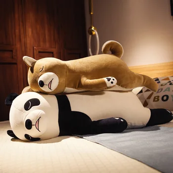 55/70cm moale desene animate panda shiba câine pernă lungă perna de sex feminin gravide perna pat pernă spătar și pernă