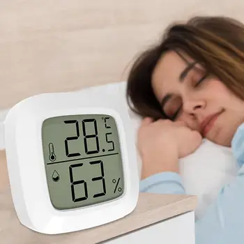 Higrometru Digital Termometru cu Ecran LCD Senzor de Temperatură Și Umiditate Acasă Termometru cu efect De Seră în Grădină, Pivniță, Frigider