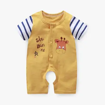 ZWF683 de Vară 2021 băieți copii haine de bumbac Salopeta cu maneci Scurte Roupas Menino pentru Baby Boy Corpul salopete , 0-24M salopetă pentru copii