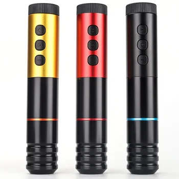 Wireless Rachete Tatuaj Pen Profesionale Ecran Tactil Mașină Portabil Pen Gol Cupa Plat Puternică Liniștită 1200mA/H Baterie de Litiu