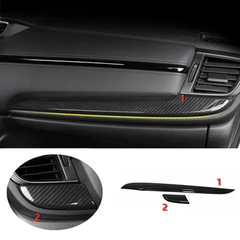 ABS, fibra de Carbon Pentru Honda CRV CR-V 2017 2018 LHD Stil Nou tablou de Bord Benzi Decorative de Acoperire Tapiterie auto styling accesorii 2 buc