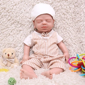 WW1532 49cm 19inch 3000g 100% Corp Plin de Silicon Renăscut Baby Doll Realist Dormit pentru Copii Jucării cu Haine pentru Copii Cadouri