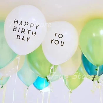 10buc la mulți ani Pentru Tine Scrisoare de Latex, Baloane Nunta Decor de Pădure Petrecere Tematica Alb Tipărite Balon Consumabile