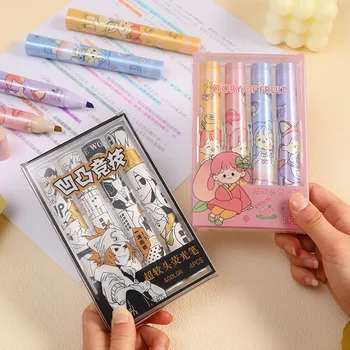 Desene Animate Anime Speciale De Evidențiere Text Anunț Erasable Pen Tablă Pen Lichid Creta Marker Escolar Papetarie Scoala De Aprovizionare