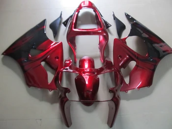 Personaliza caroserie set pentru Kawasaki ninja Carenaj kit ZX 6R 2000 2001 2002 negru rosu carenajele ZX6R 00 01 02 SH8