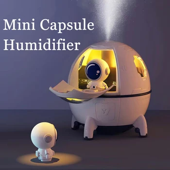 Desene animate Drăguț Umidificator de Aer Astronaut Electric cu Ultrasunete Aroma de Ulei Esential Difuzor de Lumina LED-uri Colorate USB Ceață Pulverizator Cadouri
