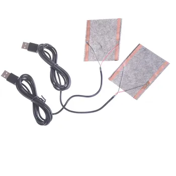 Electric USB Mănuși de Încălzire Încălzit Manusi din Fibra de Carbon Pânză USB Încălzit Mănuși Pad Cald