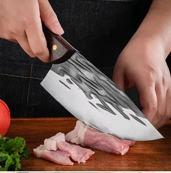 Forjate cuțit de bucătărie ascuțit, carne de porc cuțit, cuțit de măcelar, de uz casnic cuțit de măcelar, cuțit de măcelar, cuțit de bucătărie, măcelar knif