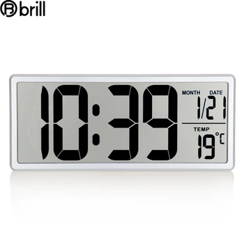 Electronice Digitale Ceasuri de Perete LCD Calendar Mecanism de Ceasuri de Perete Nixie 3d Led Silent Simplu Ceas de Birou Camera de zi Ceas de 50
