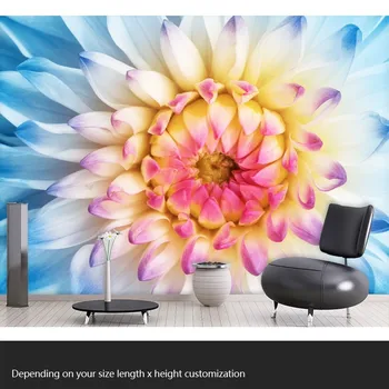 Lotus peisaje naturale tapet de fundal living dormitor mare pictură murală 3D stereo Dimensiuni Personalizate
