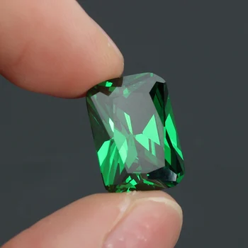 Noul 9.08 CT Nu Se incalzeste, Orbitor Artificial Verde Safir 10X14MM Diamant Emerald Goale de Piatră prețioasă de Bijuterii DIY Pandantiv Ambarcațiuni