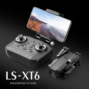 LS-XT6 Mini Drona 4K Aeriene Pliere Lung-Rezistenta UAV Dual Lens Quadcopter